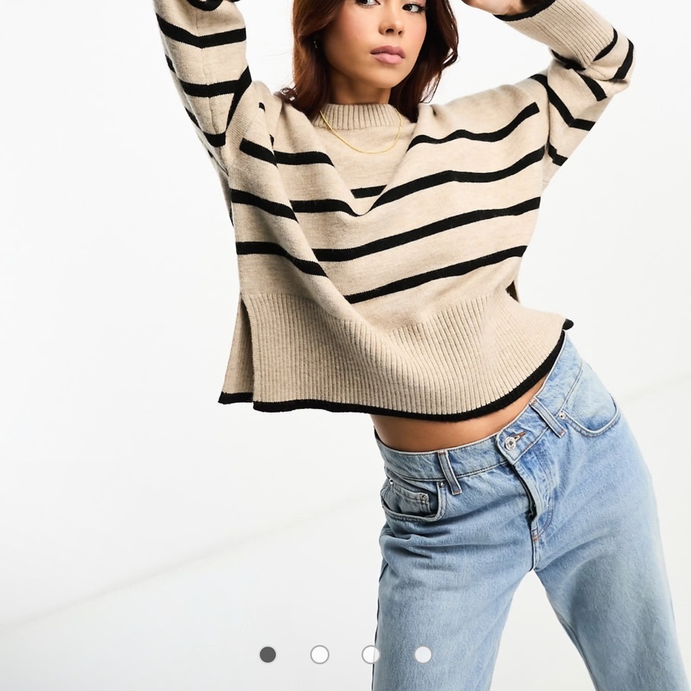 Asos Bershka Striped Sweater